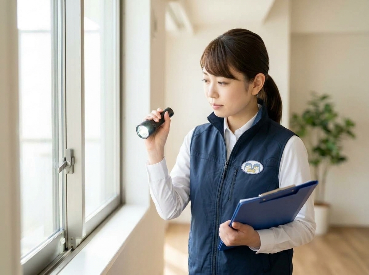 現場点検の経験を積むスタッフ